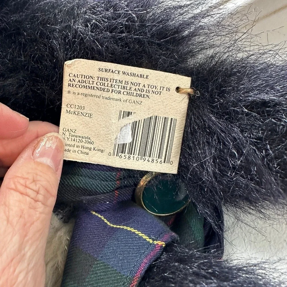 Ganz McKenzie Scottish Terrier plush retired new with tags